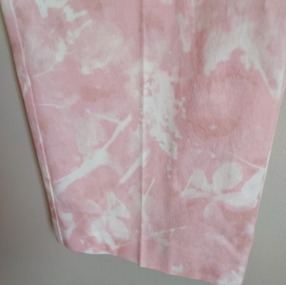 Anthropologie Jaime Pink Print Straight Pant Pants Size 8 NEW NWT - Picture 9 of 16